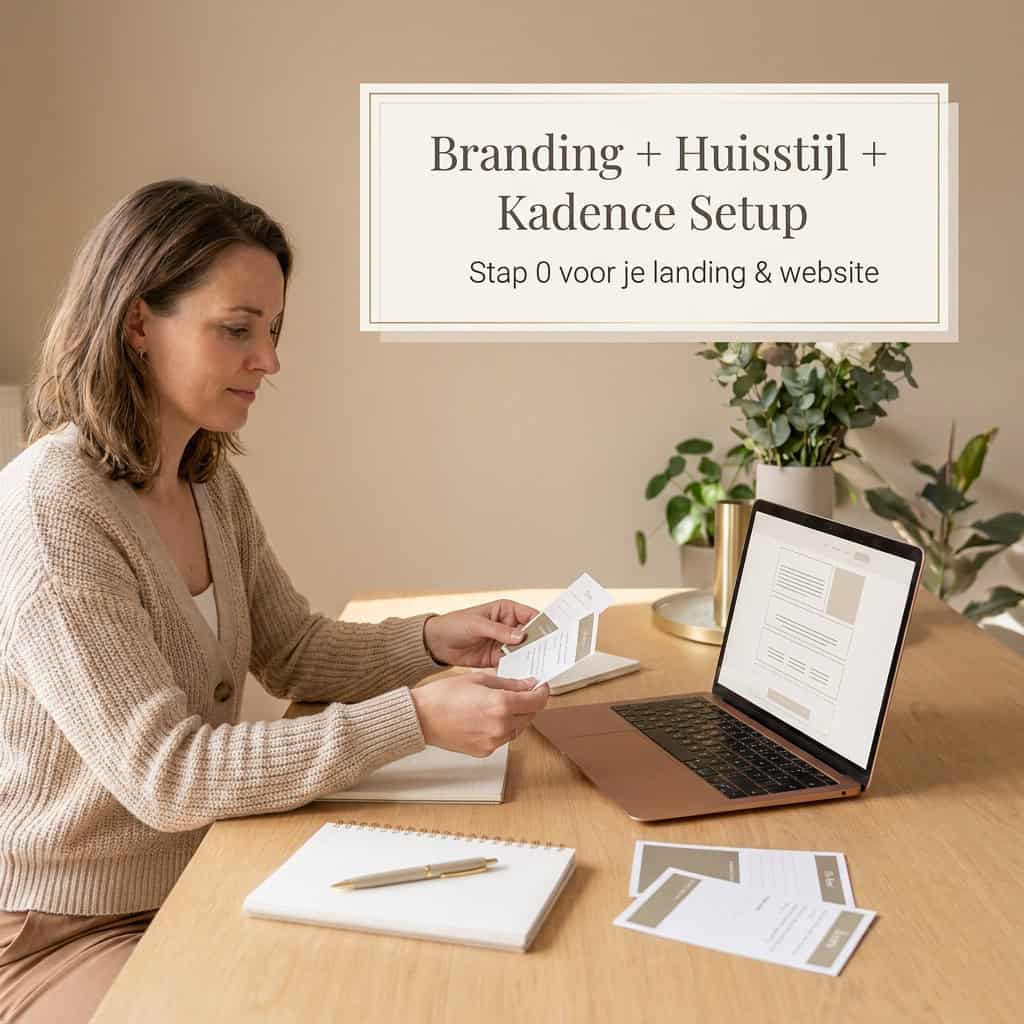 Branding + Huisstijl + Kadence Setup (Stap 0 voor je Landing & Website)