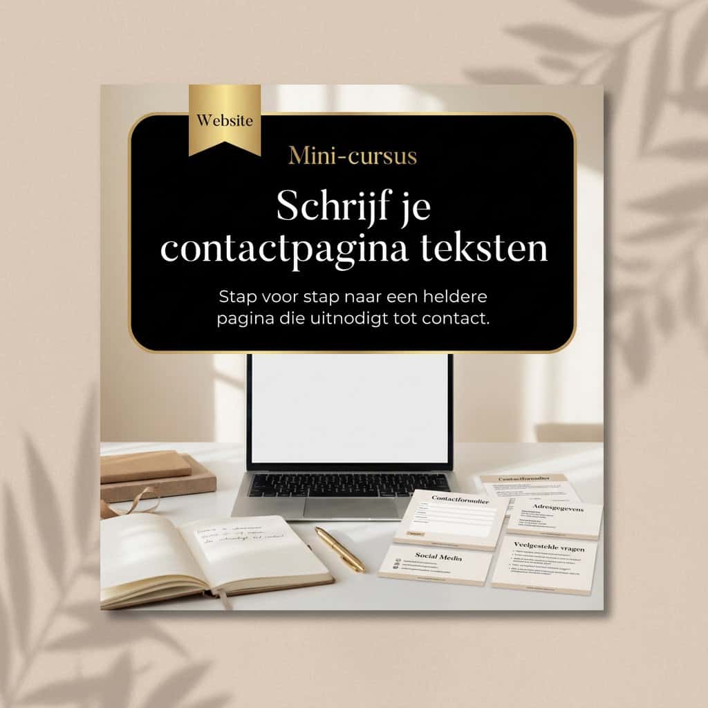 Schrijf je contactpagina teksten