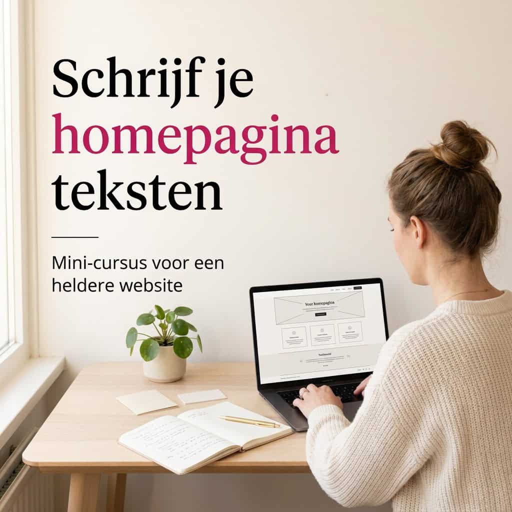 Schrijf je homepagina teksten