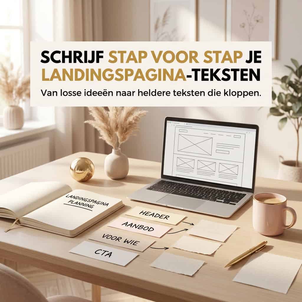 Schrijf je landingspagina teksten